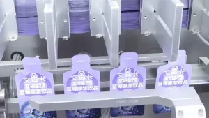 Rollstock Shaped Pouch Packaging Machine (4-Nozzle Filling)