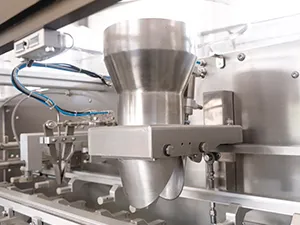 Premade Pouch Packaging Machine with Automatic Pouch Feeder, 1-Nozzle Filling