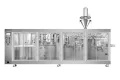 Flat Pouch HFFS Packaging Machine, 1-Nozzle Filling